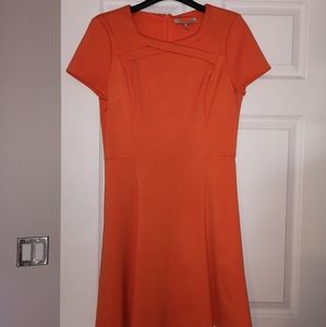Halston Heritage tangerine dress